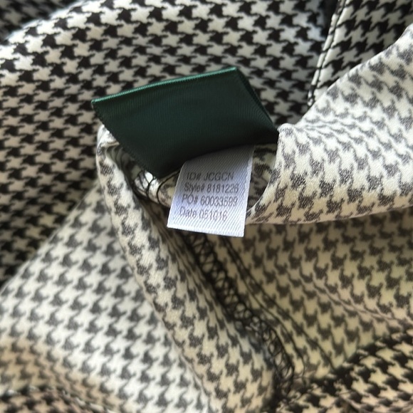 Lauren Ralph Lauren Houndstooth Pajama Top Black White Checkered Sz S - Picture 11 of 13